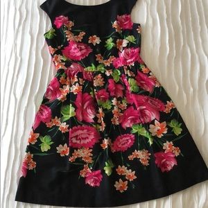 Eliza J Fit & Flare Floral Print Dress